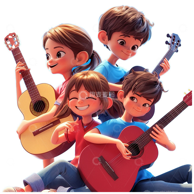 高清大图下载【趣麦麦图】五四青年节乐队