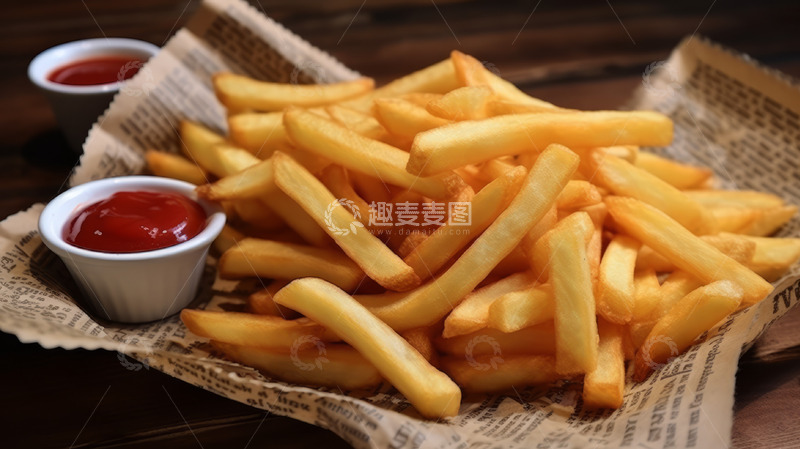 高清大图下载【趣麦麦图】好吃美味的薯条
