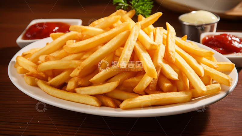 高清大图下载【趣麦麦图】油炸薯条食品