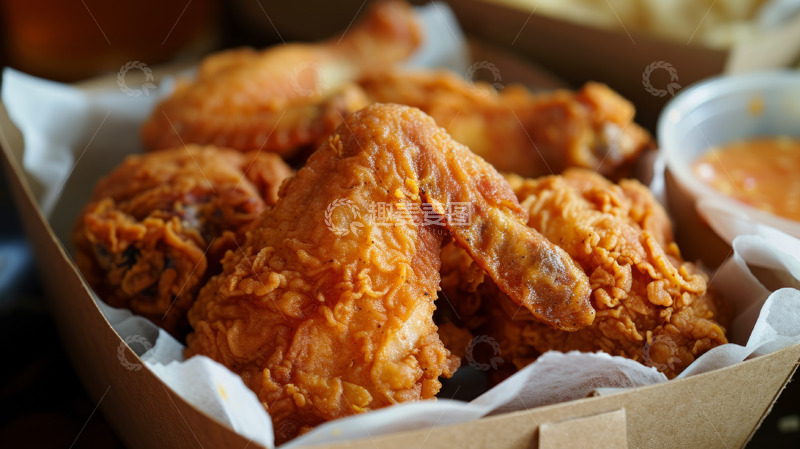 高清大图下载【趣麦麦图】薯条炸鸡 韩式炸鸡