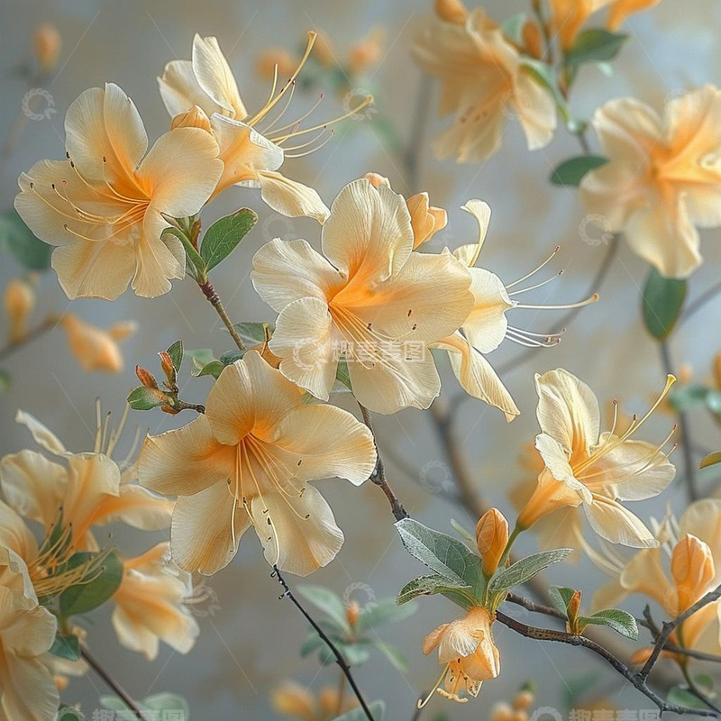 高清大图下载【趣麦麦图】盛开的忍冬花