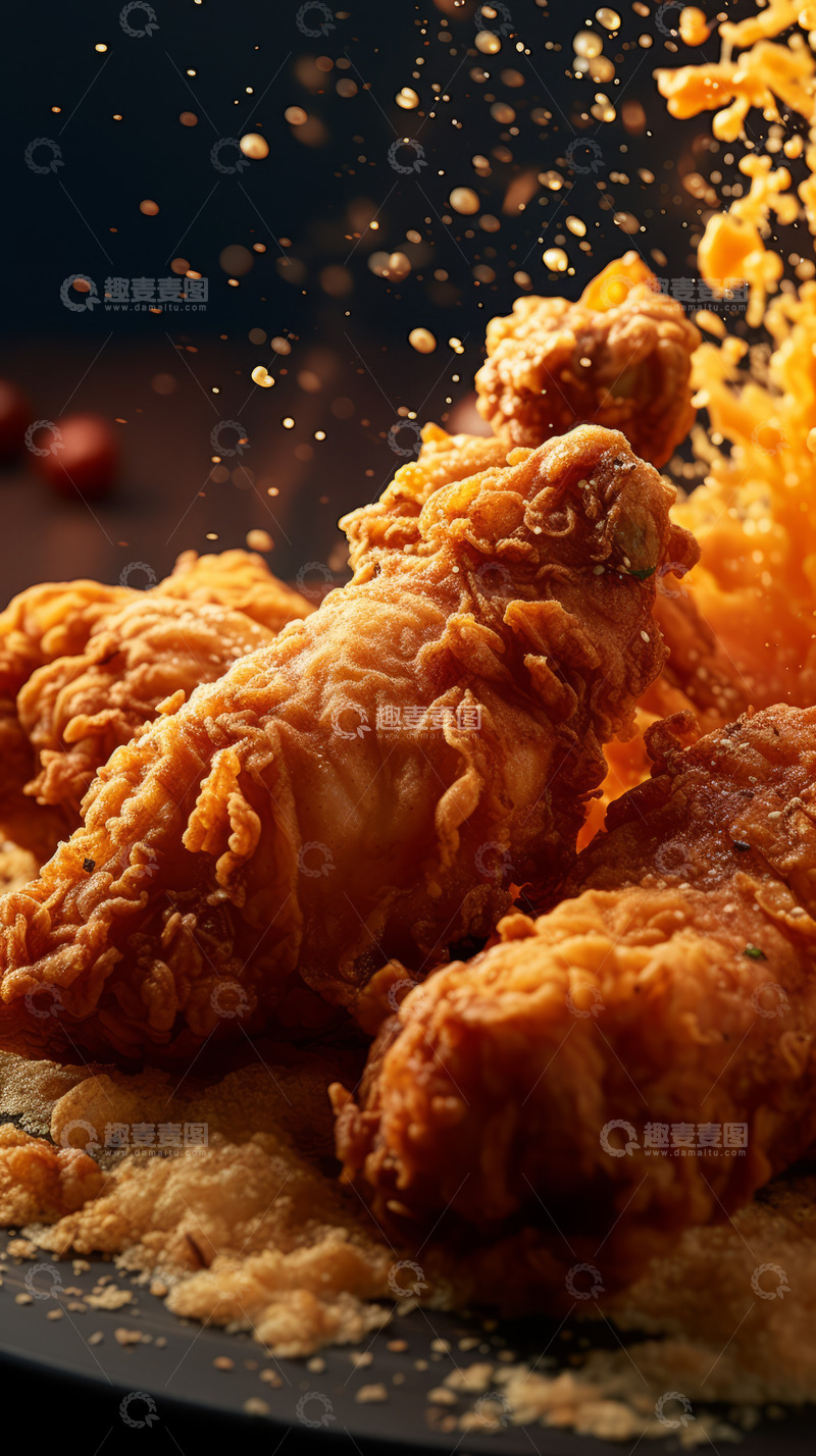 高清大图下载【趣麦麦图】炸鸡广告海报