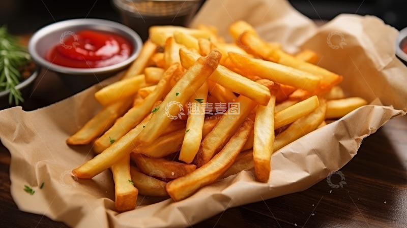 高清大图下载【趣麦麦图】好吃美味的炸薯条