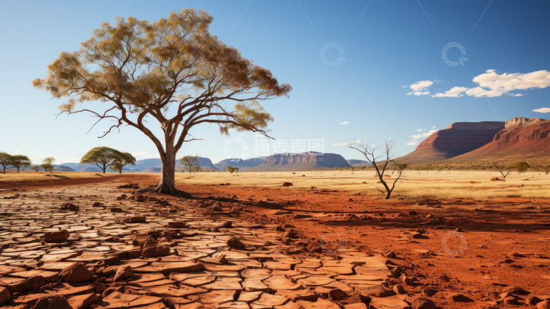 高清大图下载【趣麦麦图】干裂的泥土地背景