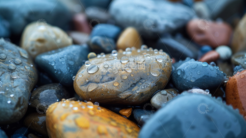 高清大图下载【趣麦麦图】色彩鲜艳石头鹅卵石
