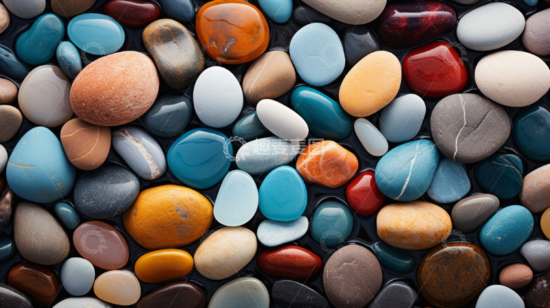 高清大图下载【趣麦麦图】海岸石头鹅卵石摄影