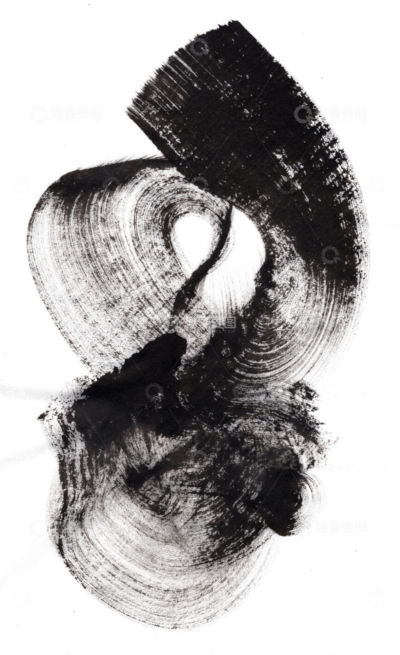 高清大图下载【趣麦麦图】毛笔笔触水墨笔锋