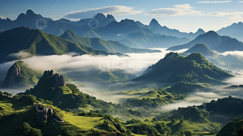 高清大图下载【趣麦麦图】自然风光云雾仙境