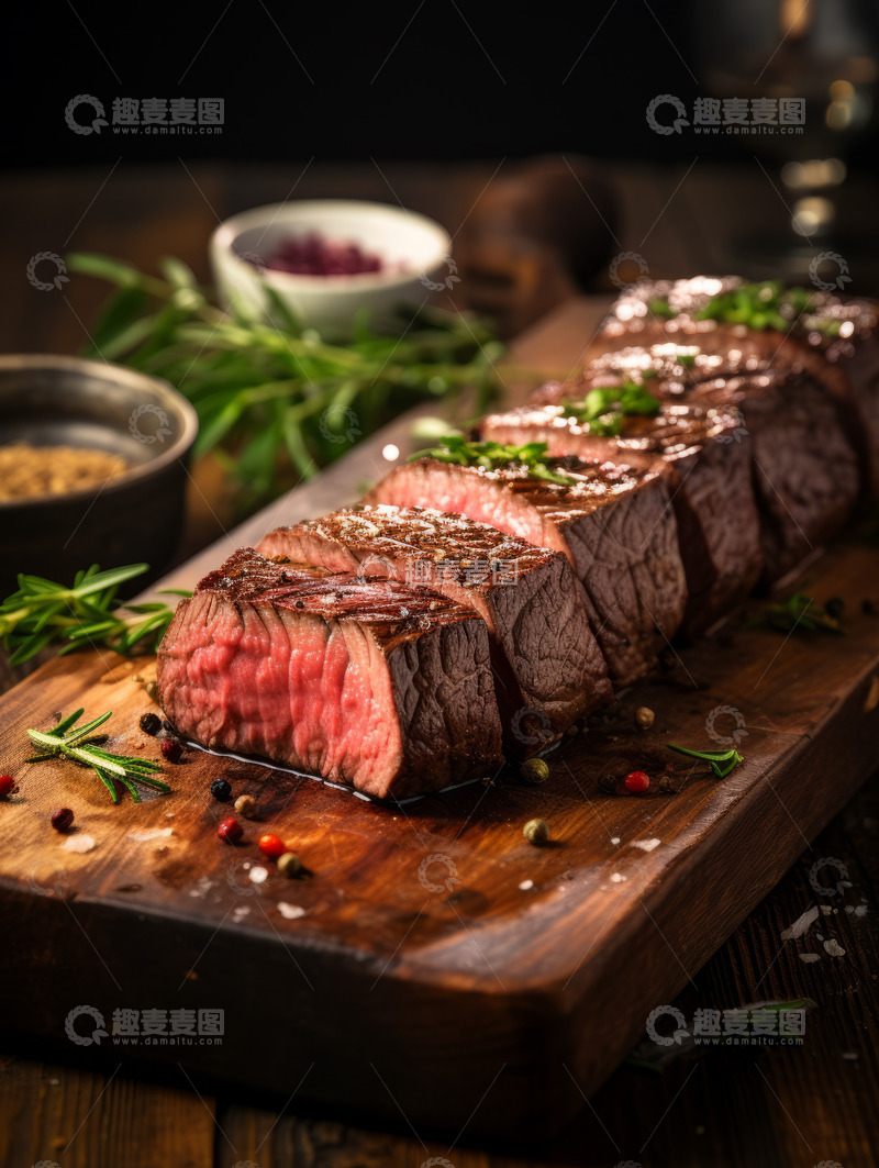 高清大图下载【趣麦麦图】牛排美味西餐