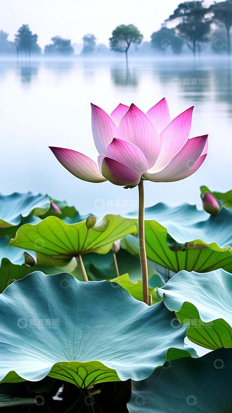 高清大图下载【趣麦麦图】清新脱俗夏日荷花