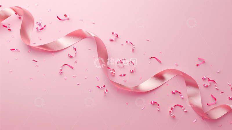 高清大图下载【趣麦麦图】母亲节丝带背景