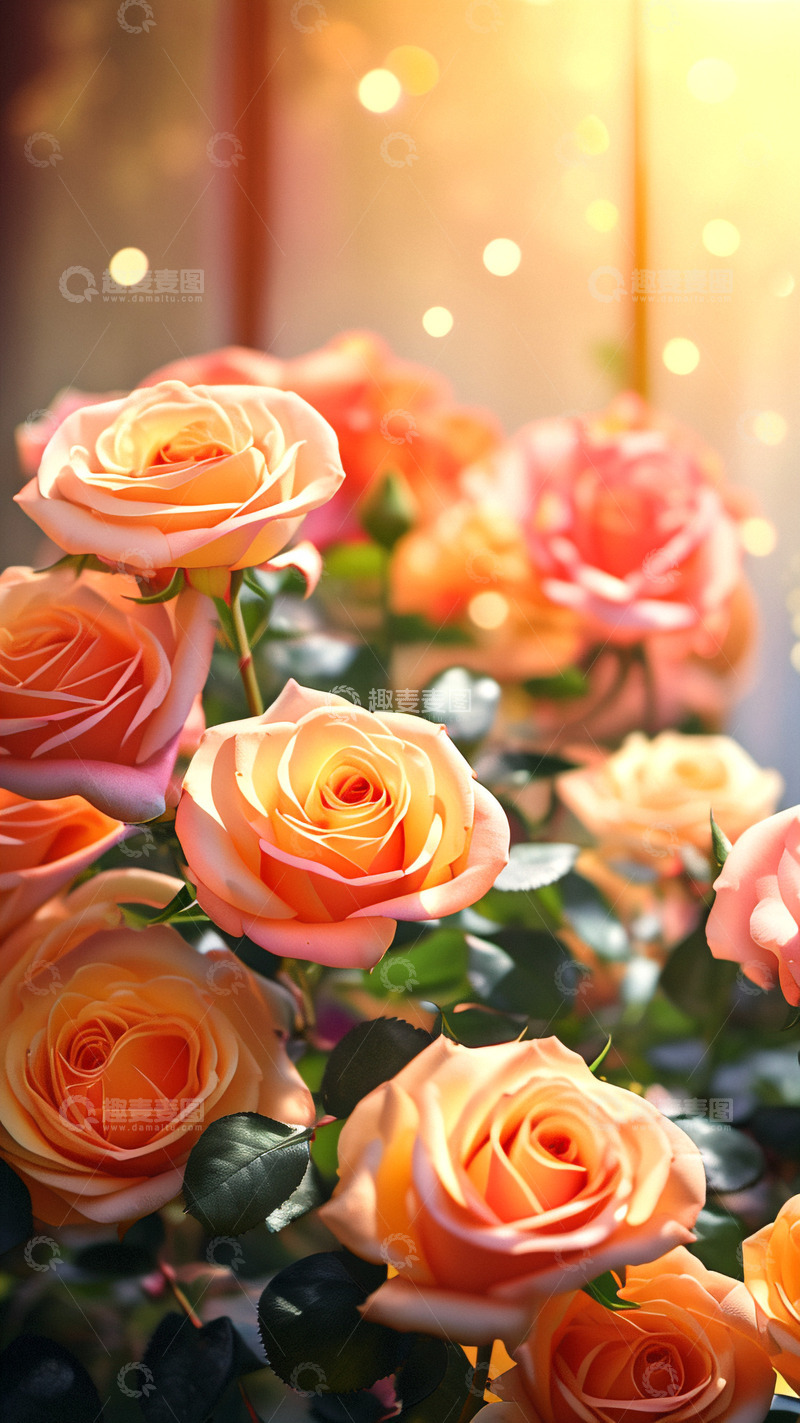 高清大图下载【趣麦麦图】情人节玫瑰绽放