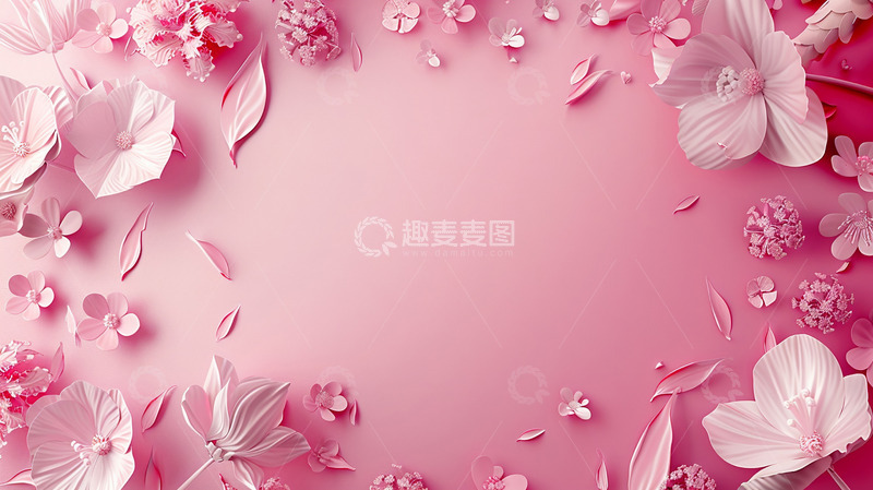 高清大图下载【趣麦麦图】母亲节花瓣背景