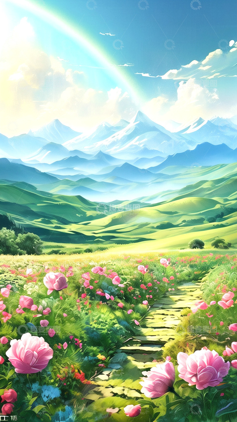 高清大图下载【趣麦麦图】春天背景唯美鲜花