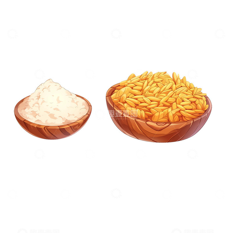 高清大图下载【趣麦麦图】劳动丰收小麦