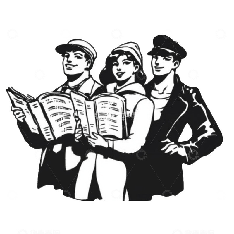 高清大图下载【趣麦麦图】复古青年人物