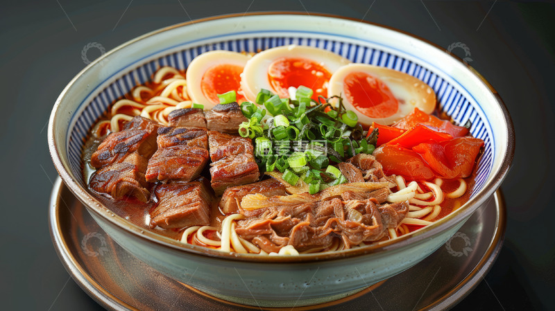 高清大图下载【趣麦麦图】番茄牛腩拉面