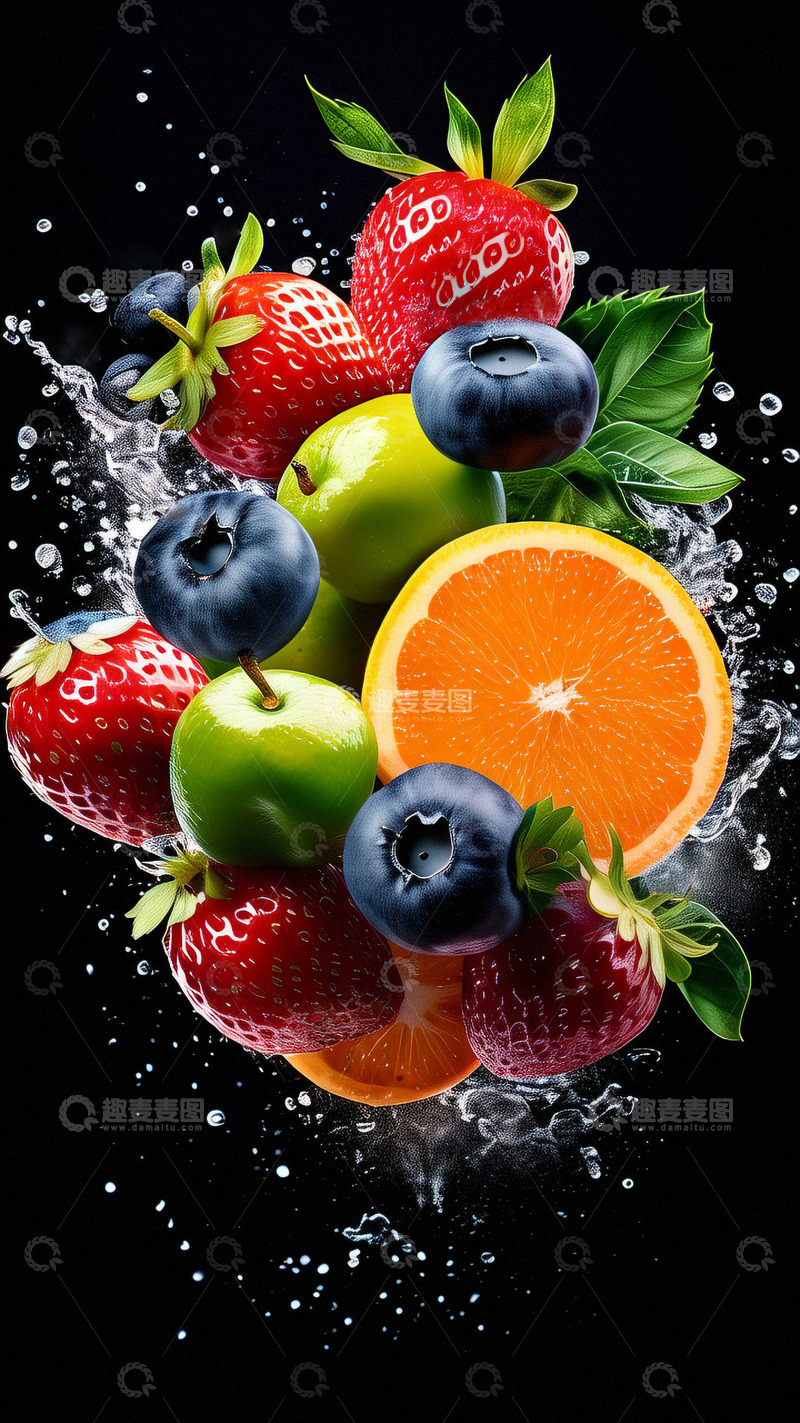 高清大图下载【趣麦麦图】新鲜水果水果创意