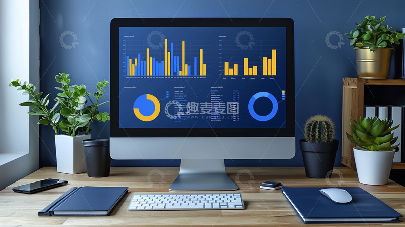 高清大图下载【趣麦麦图】电脑数据可视化效果图