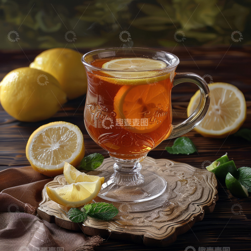 高清大图下载【趣麦麦图】暴打柠檬茶饮品