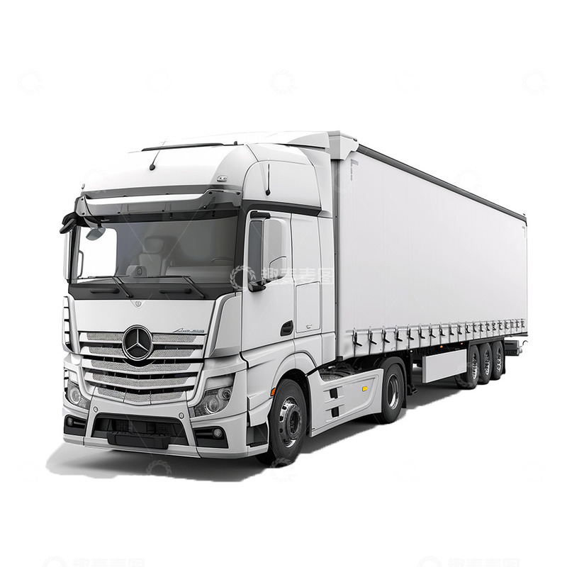 高清大图下载【趣麦麦图】白色物流运输车