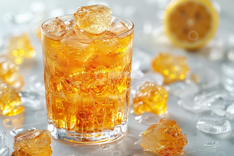 高清大图下载【趣麦麦图】一杯冰柠红茶