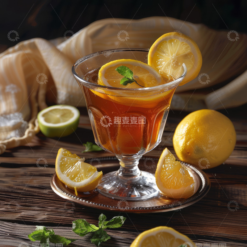 高清大图下载【趣麦麦图】手打柠檬茶饮品