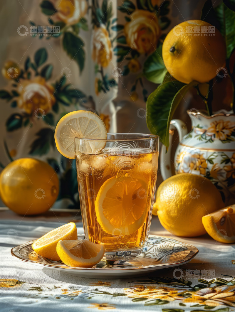 高清大图下载【趣麦麦图】-冻柠宾柠檬茶