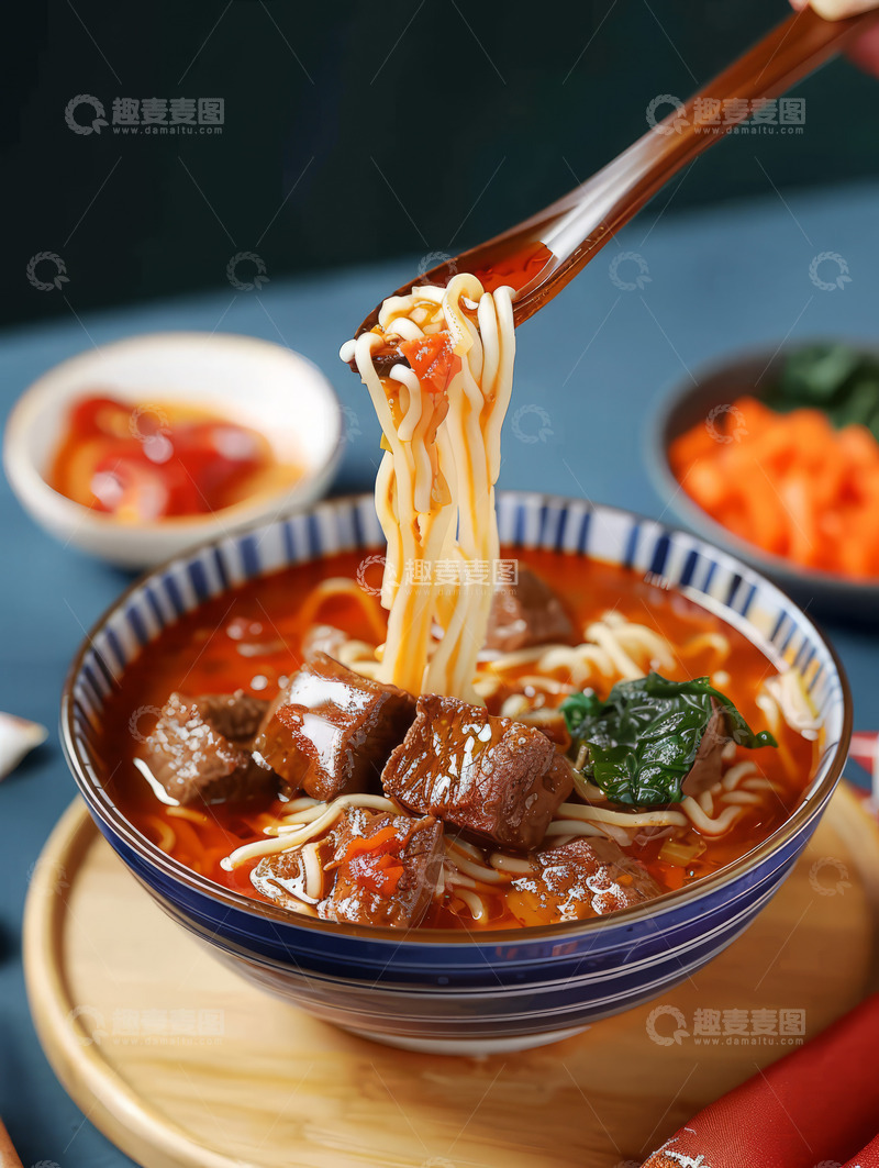 高清大图下载【趣麦麦图】中国食品牛肉面