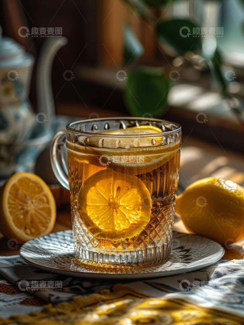 高清大图下载【趣麦麦图】鸭屎香柠檬茶饮料