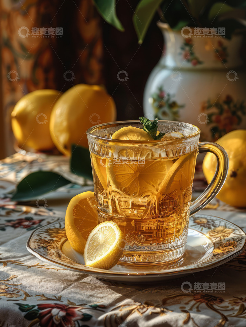 高清大图下载【趣麦麦图】鸭屎香柠檬茶