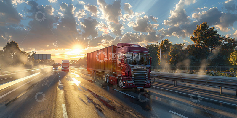 高清大图下载【趣麦麦图】物流运输工具图