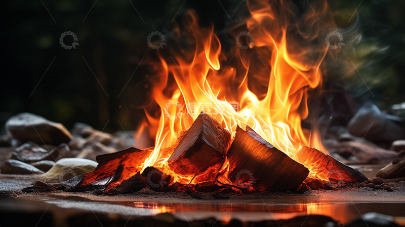 高清大图下载【趣麦麦图】燃烧的火苗火焰