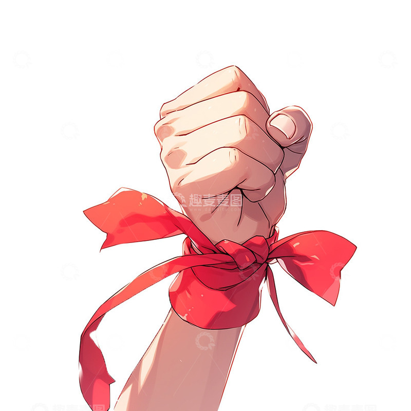 高清大图下载【趣麦麦图】加油手势拳头