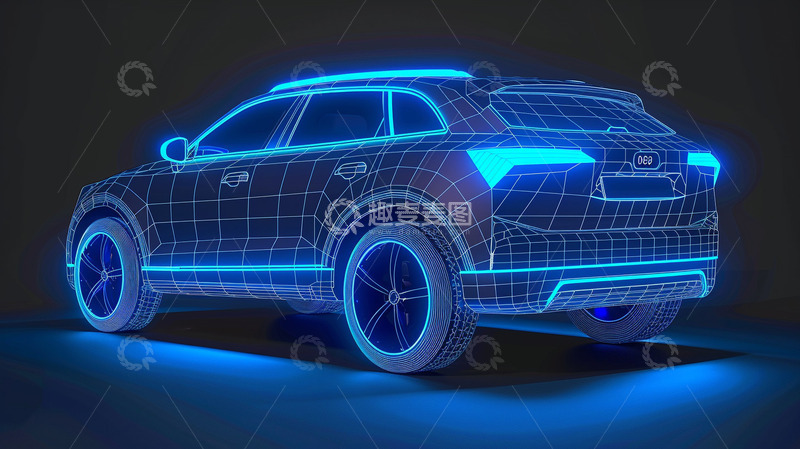 高清大图下载【趣麦麦图】数据可视化电车尾部