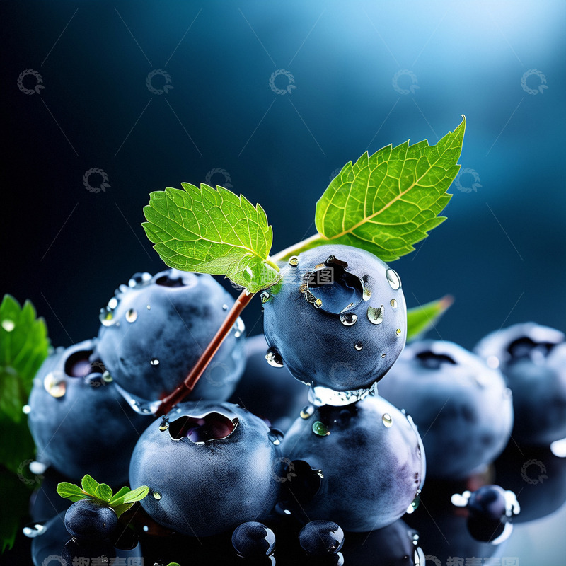 高清大图下载【趣麦麦图】有机蓝莓新鲜水果