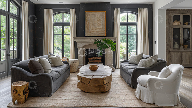 高清大图下载【趣麦麦图】装修客厅效果图