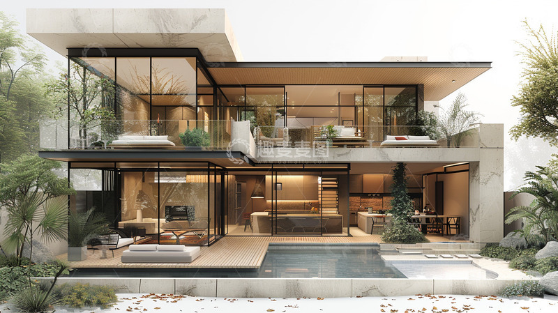 高清大图下载【趣麦麦图】别墅设计效果