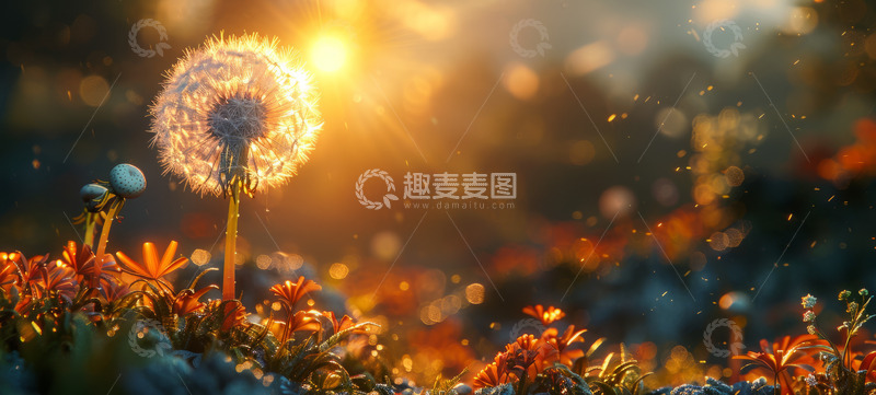 高清大图下载【趣麦麦图】小清新蒲公英