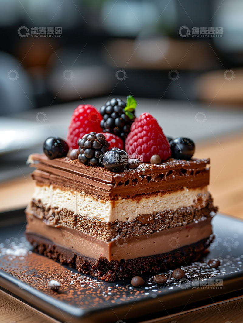 高清大图下载【趣麦麦图】巧克力蛋糕背景