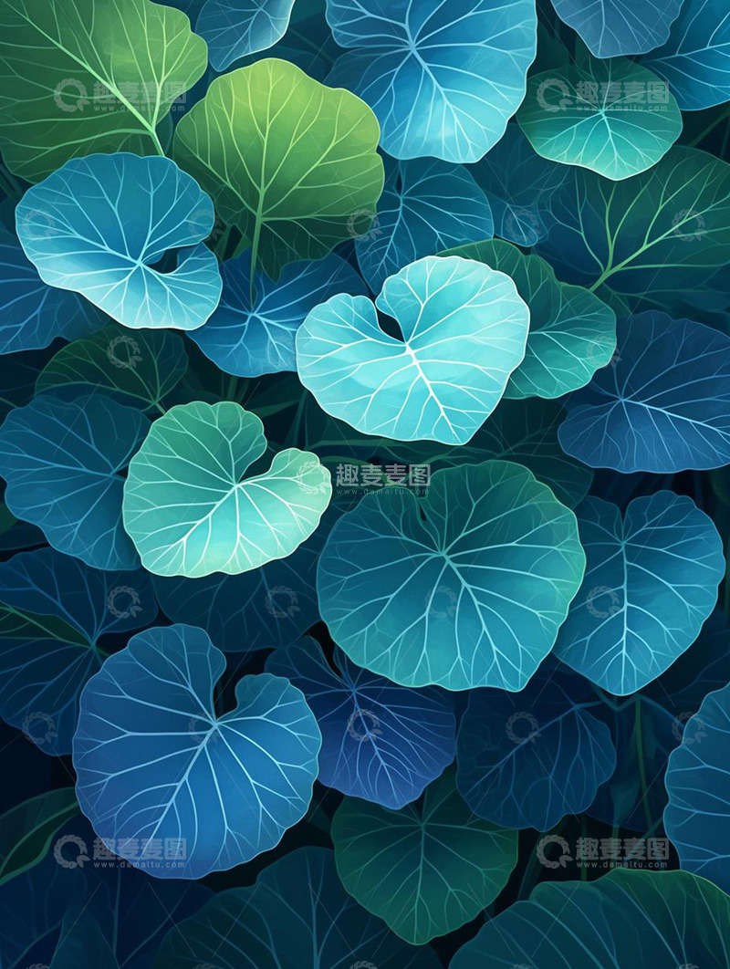 高清大图下载【趣麦麦图】树叶草叶清新春天植物