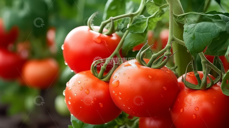 高清大图下载【趣麦麦图】果园里的西红柿