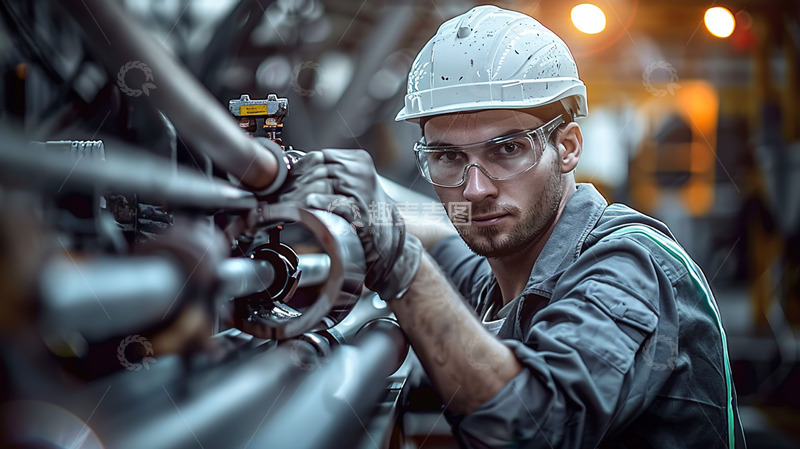 高清大图下载【趣麦麦图】工厂机械工人工作制造人物形象