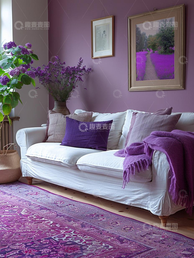 高清大图下载【趣麦麦图】清新淡雅客厅沙发装饰