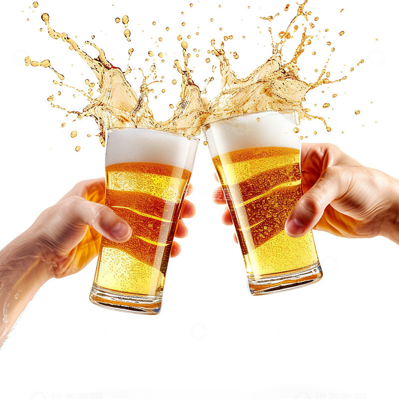 高清大图下载【趣麦麦图】两只拿着啤酒的手