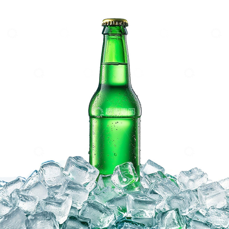 高清大图下载【趣麦麦图】夏日冰块啤酒