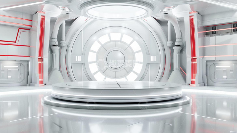 高清大图下载【趣麦麦图】科幻科技圆形展台