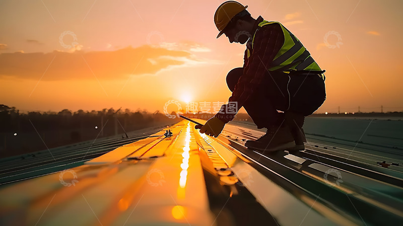 高清大图下载【趣麦麦图】轨道技术工作人员现场勘察场景
