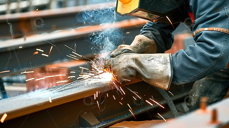 高清大图下载【趣麦麦图】焊接焊工技术工人工作特写镜头