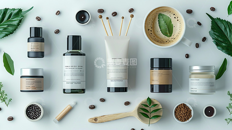 高清大图下载【趣麦麦图】白色背景护肤品拍摄